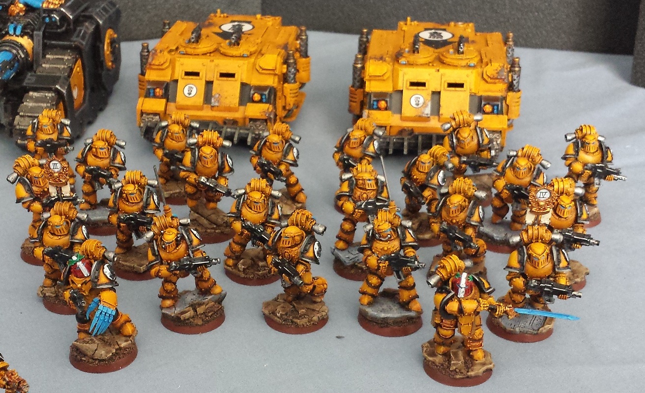 Warhammer 40k 30k World Horus Heresy Imperial Fists Army Painted
